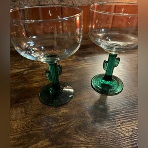 Libbey Cactus Margarita glasses